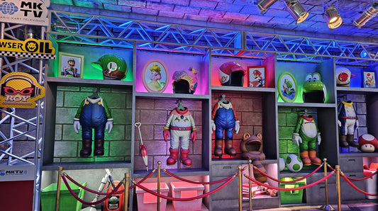 Race gear for Super Mario Bros.’ characters at Mario Kart: Bowser's Challenge