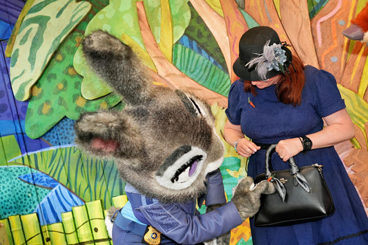 Kelly in her Dapper Judy Hopps bound with Judy Hopps and Nick Wilde