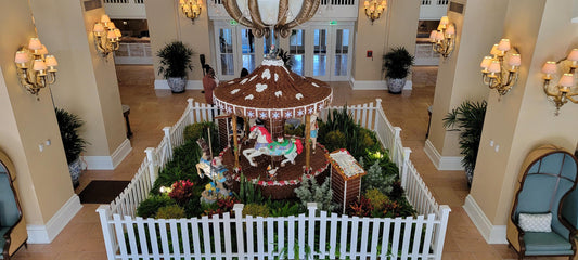 Gingerbread carousel at Disney’s Beach Club Resort from 2021