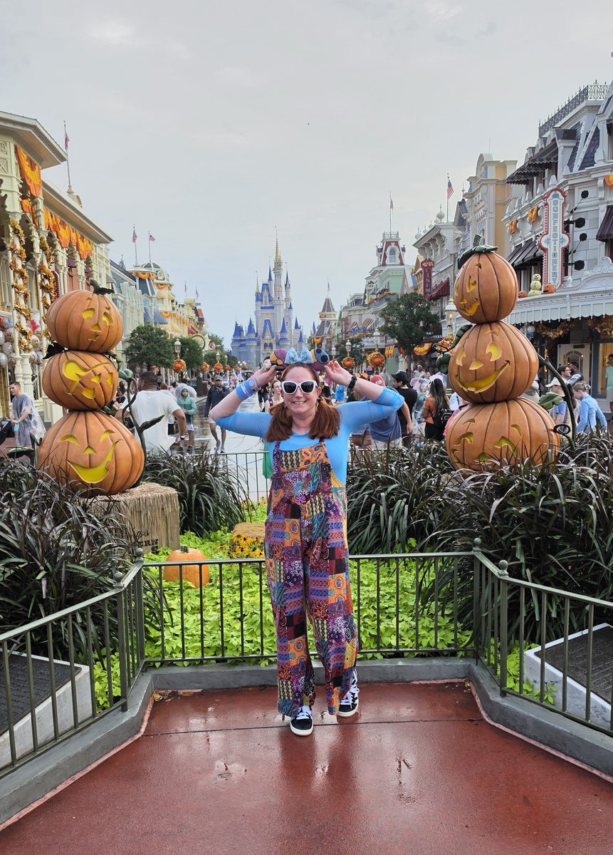 Kelly bounding as Sally at Mickey’s Not-So-Scary Halloween Party at Magic Kingdom
