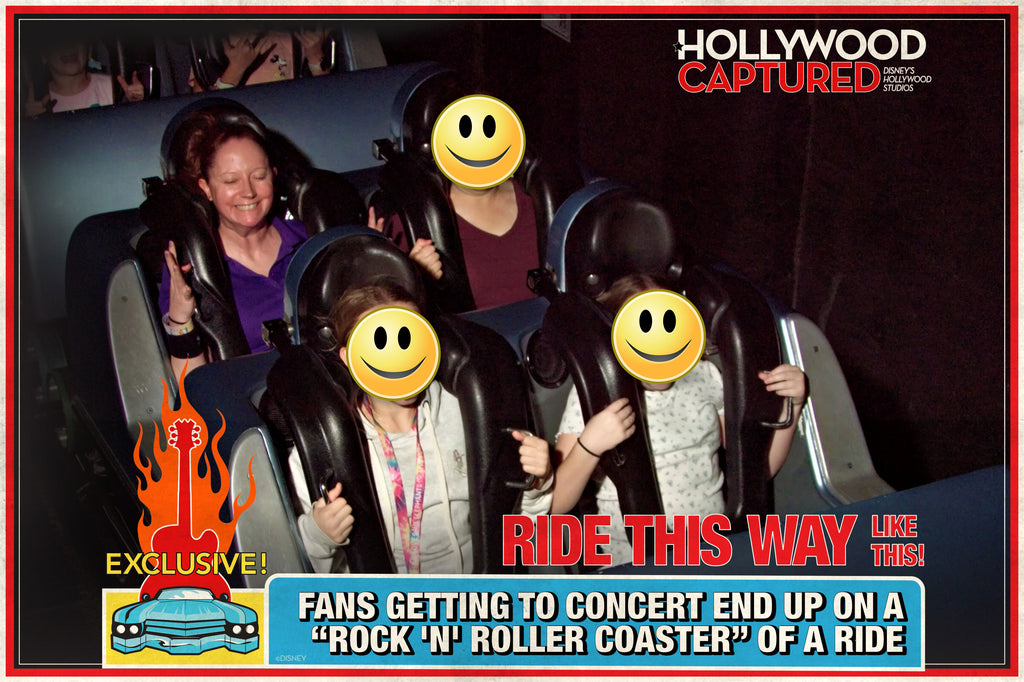 Kelly riding Rock ‘n’ Roller Coaster