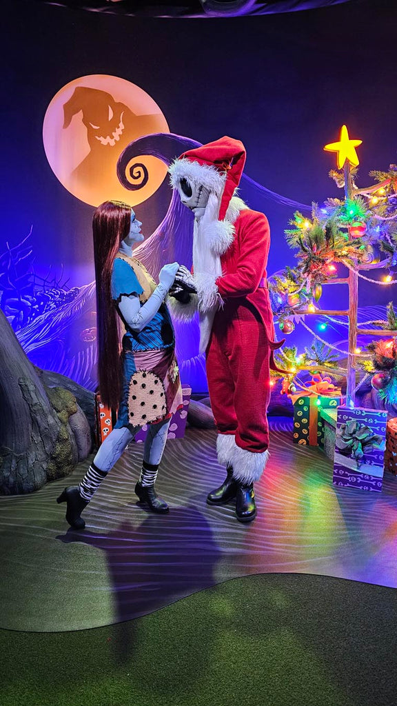 Jack Skellington and Sally at Mickey’s Very Merry Christmas Party