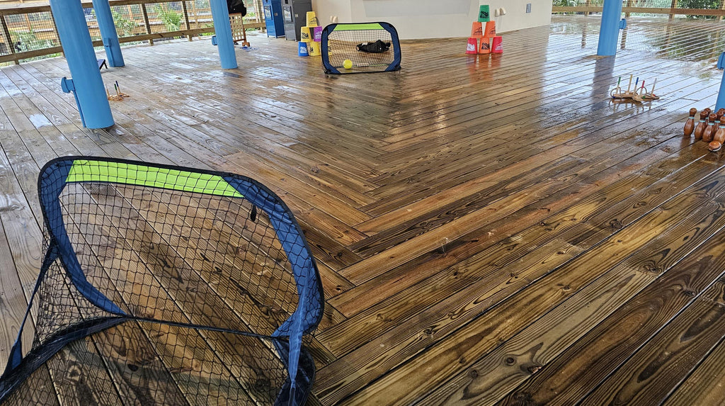 games in the Play-Play Pavilion on Lookout Cay at Lighthouse Point