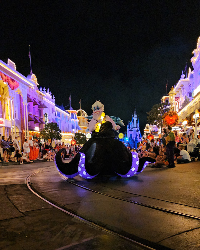 Ursula in the Boo to You parade during Mickey’s Not-So-Scary Halloween Party in Magic Kingdom