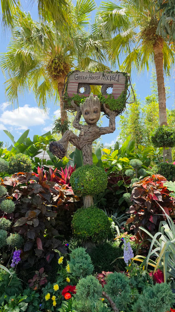 Groot topiary at the Epcot International Flower & Garden Festival
