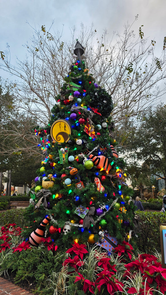 Nightmare Before Christmas themed Christman tree from the Christmas Tree Stroll at Disney Springs