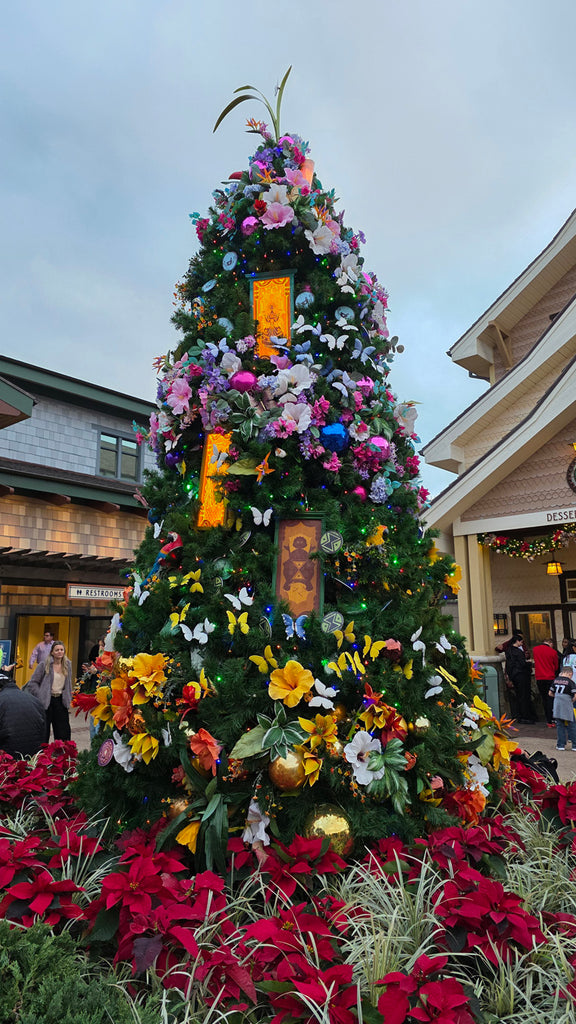 Encanto themed Christman tree from the Christmas Tree Stroll at Disney Springs