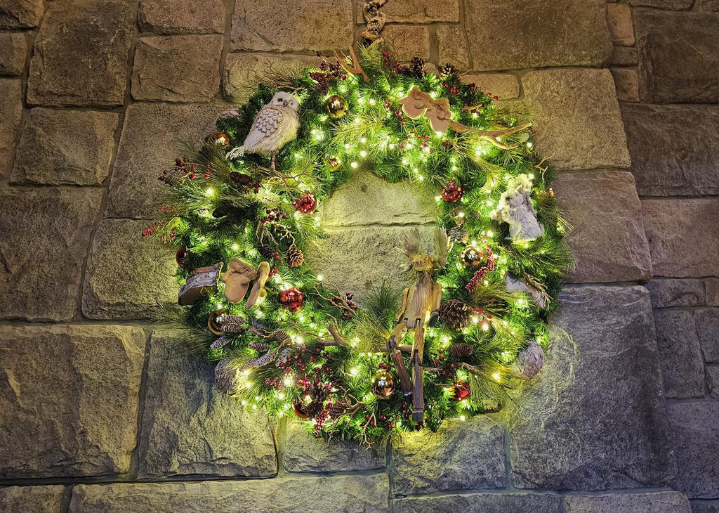 wreath decoration at Disney’s Wilderness Lodge