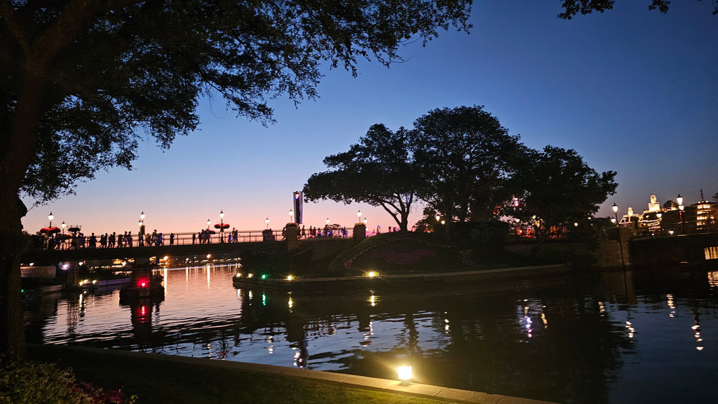 Sunrise at Epcot during the RunDisney 2024 Springtime Surpise 10K