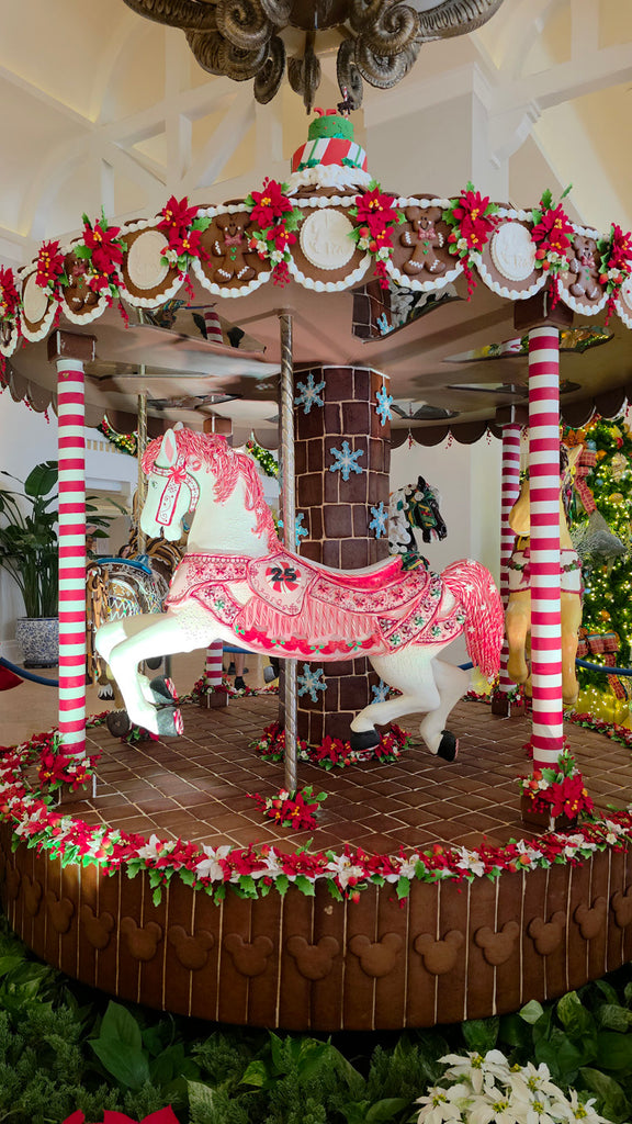 Gingerbread carousel at Disney’s Beach Club