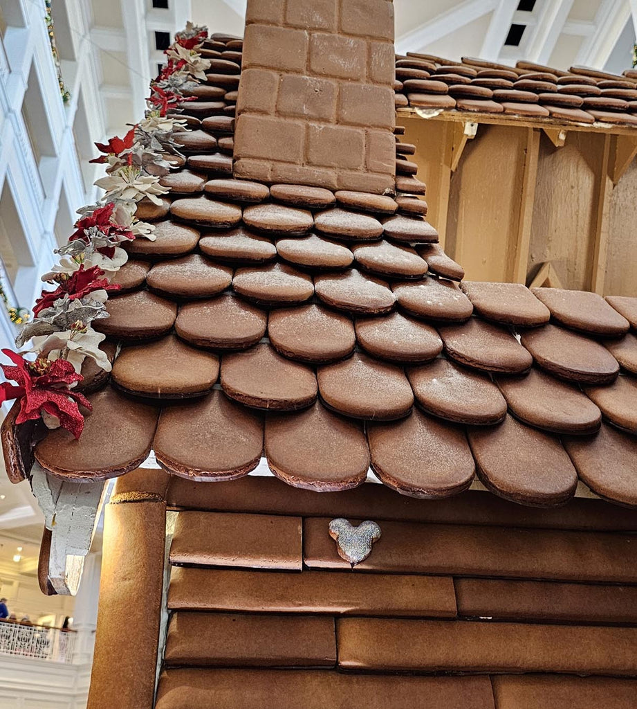 Silver Hidden Mickey on the gingerbread house at Disney’s Grand Floridian