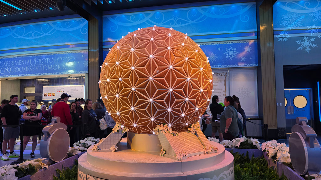 Gingerbread Geosphere at Epcot