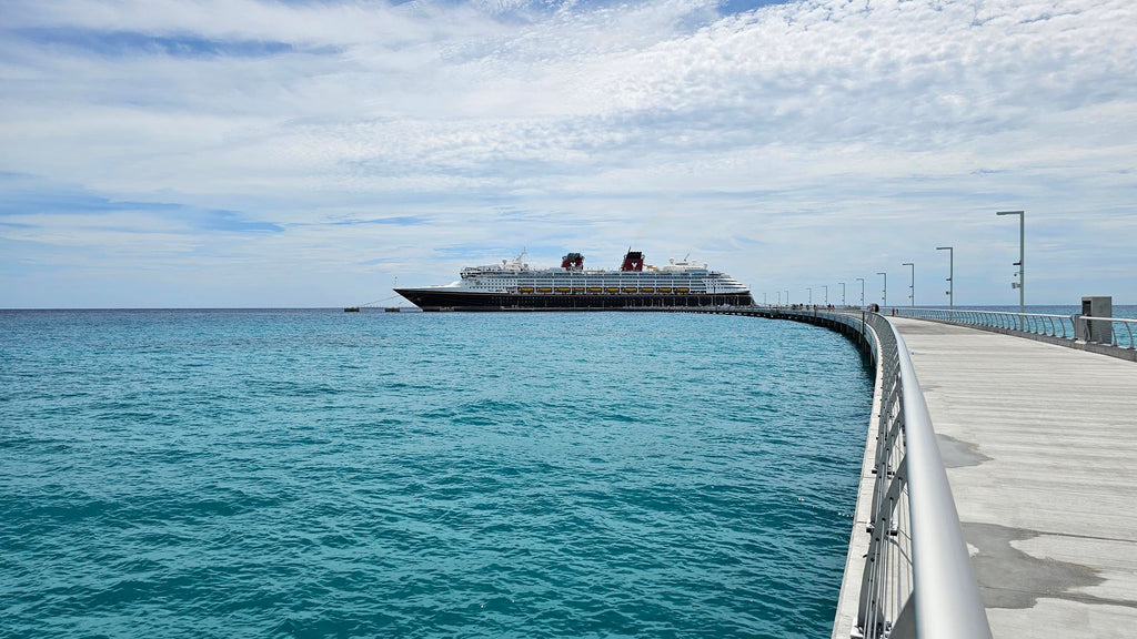 Disney Magic docked on Lookout Cay at Lighthouse Point