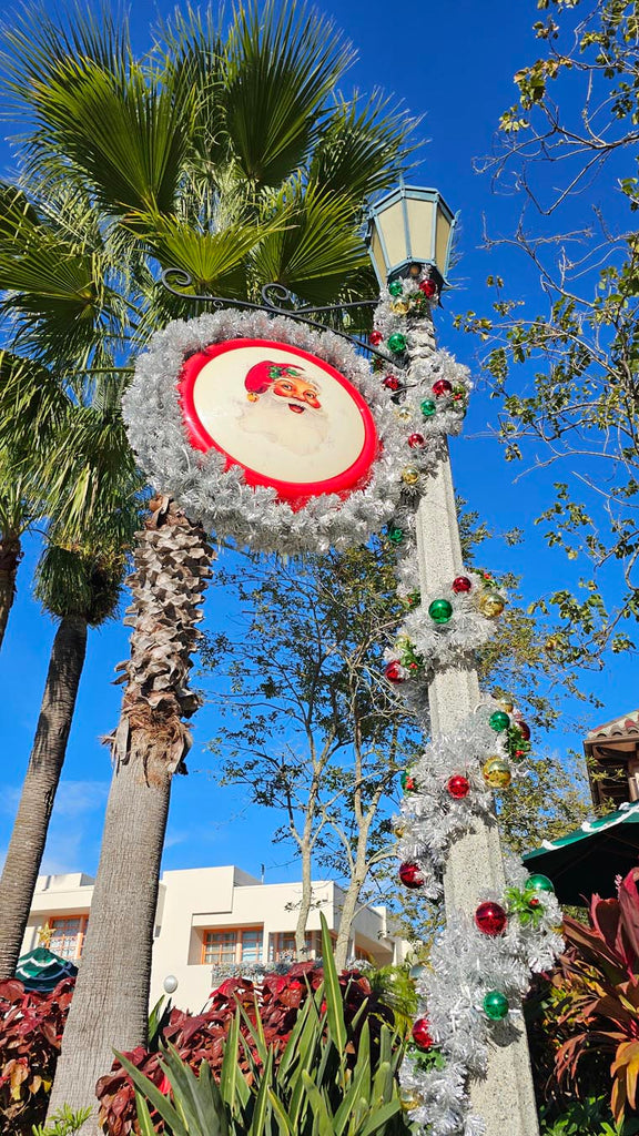 Santa decoration at Disney’s Hollywood Studios