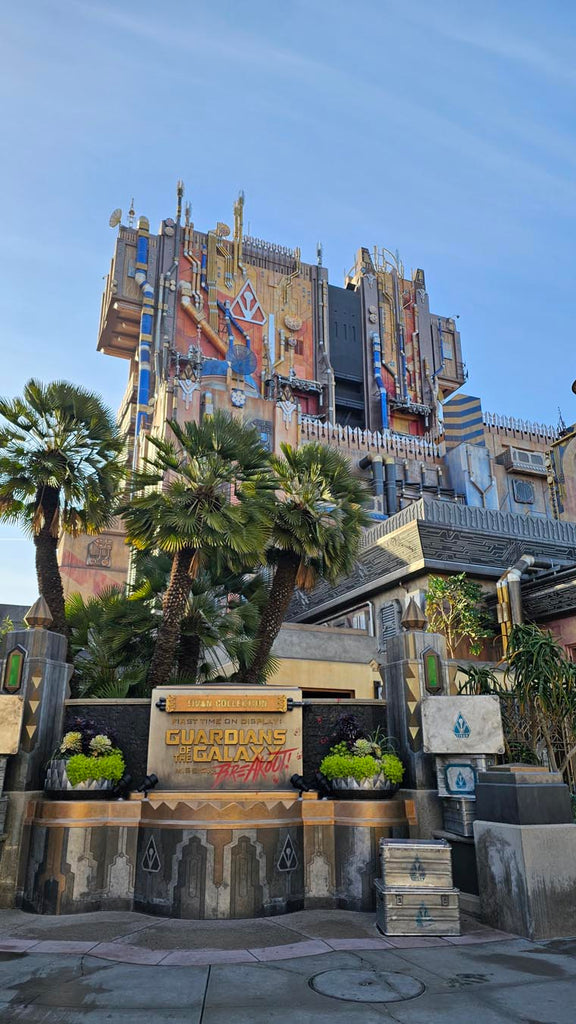 Guardians of the Galaxy: Mission Breakout building at Disney Californian Adventure