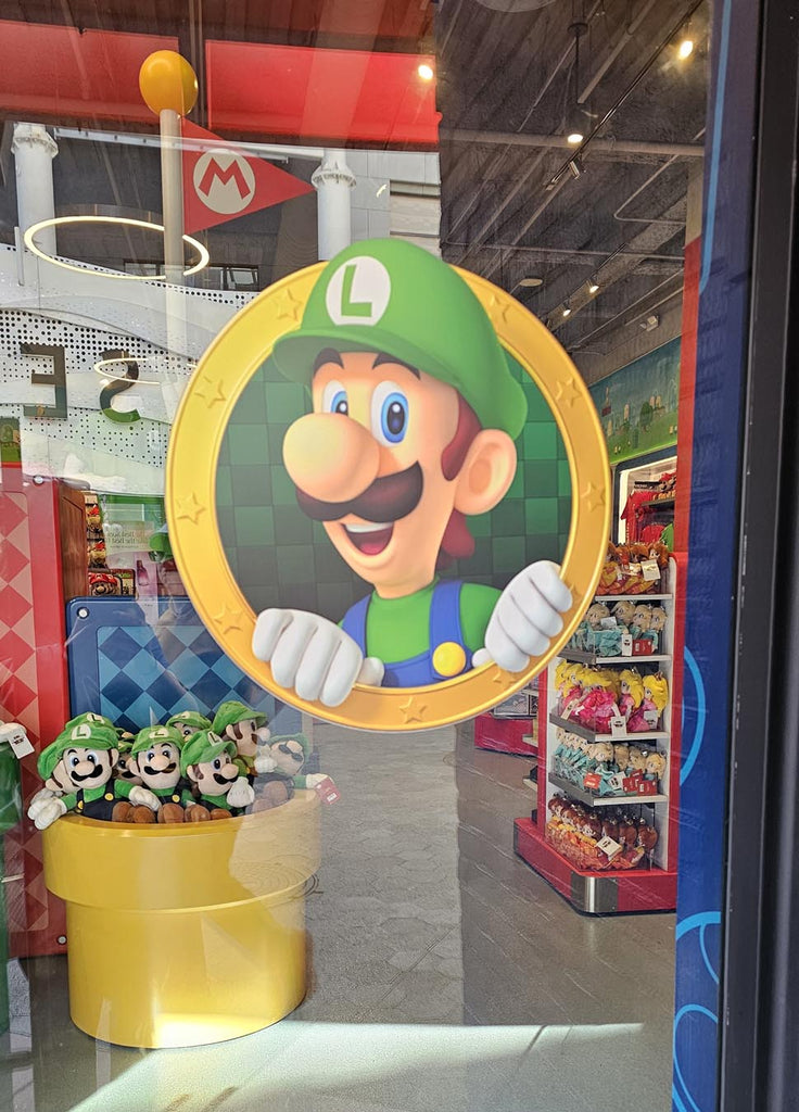 Image of Luigi popping out of a pipe