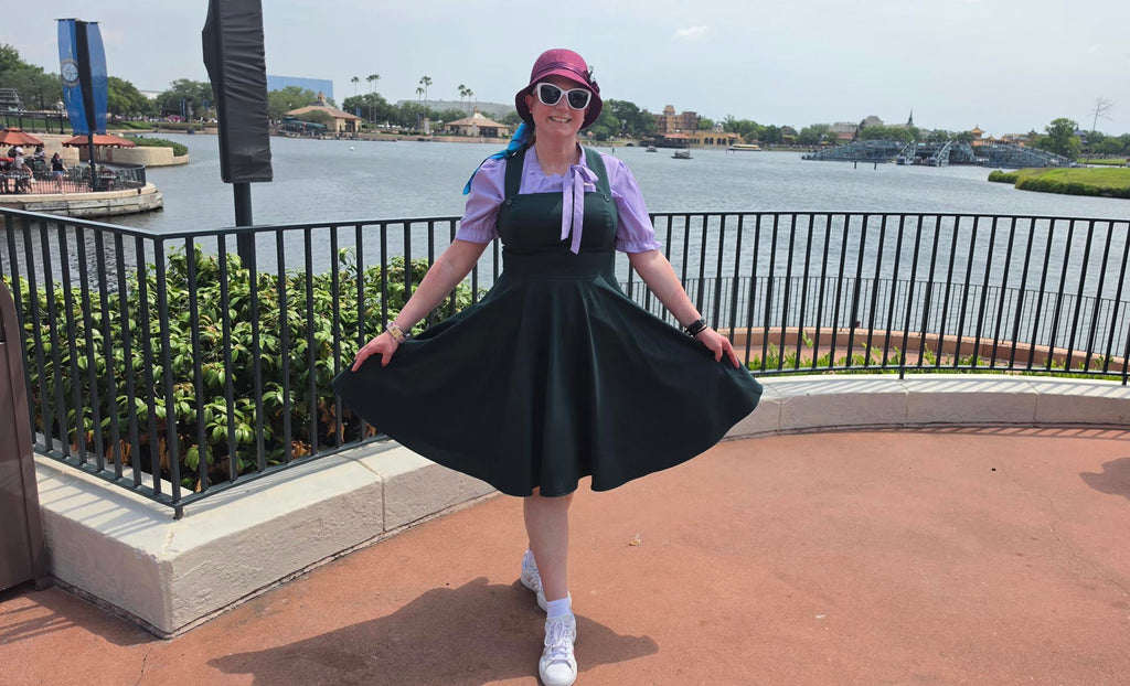 Kelly in her Dapper Ariel bound at Epcot