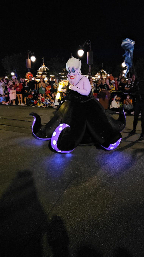 Ursula in the Boo-to-You Parade at Magic Kingdom