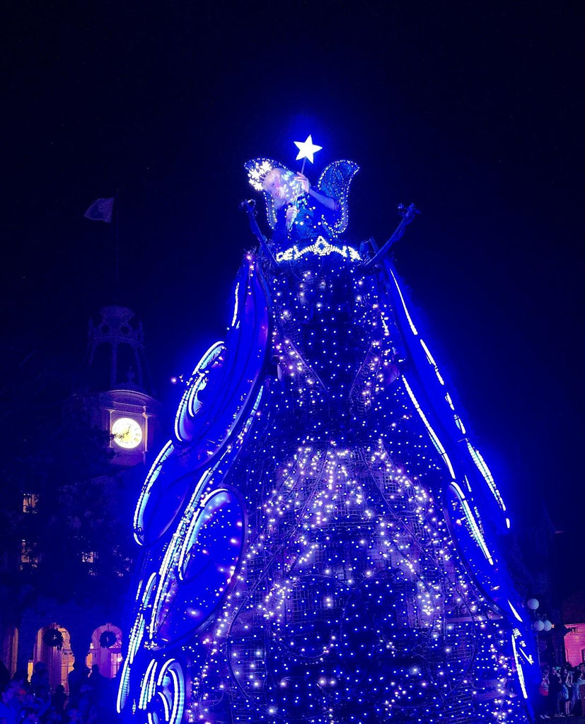 Blue Fair float in the Disney Starlight parade