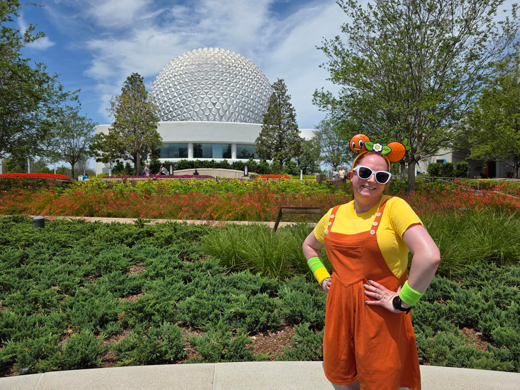 Kelly bounding as Orange Bird at The Epcot International Flower & Garden Festival