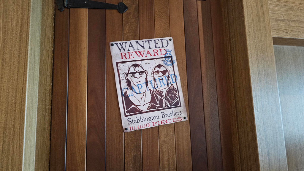 wanted poster at Rapunzel’s Royal Table on the Disney Magic