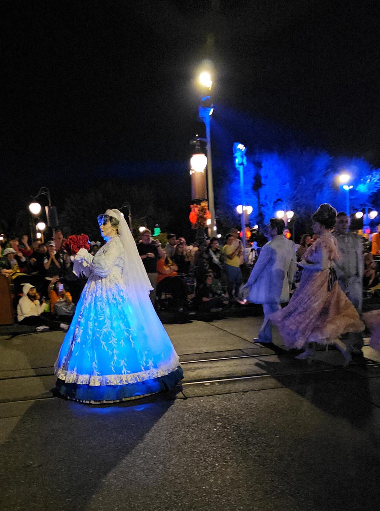 Bride from the HauntedMansion in the Boo-to-You Parade at Magic Kingdom