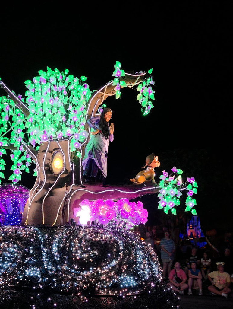 Wish float in the Disney Starlight parade