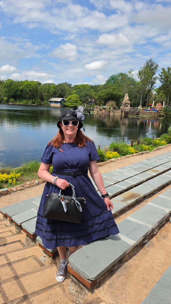 Kelly in her Dapper Judy Hopps bound at the former Rivers of Light at Disney’s Animal Kingdom