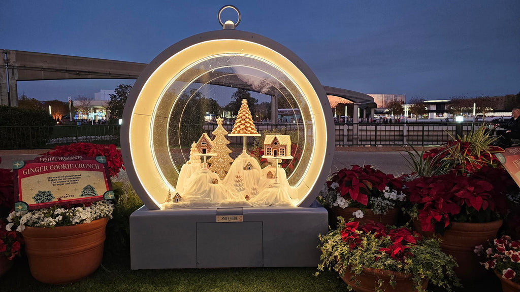Ginger Cookie Crunch display in Epcot as part of the 2024 Festival of the Holidays