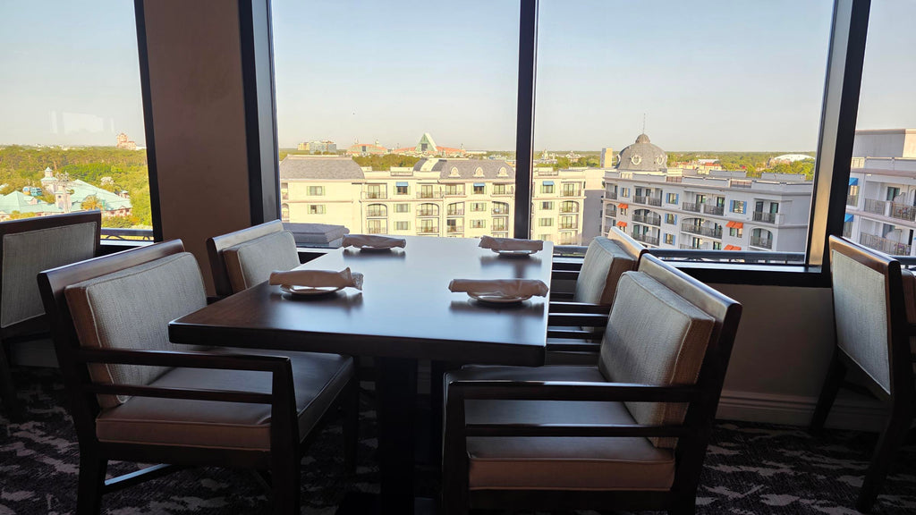 View of Walt Disney World from Topolino’s Terrace dining room