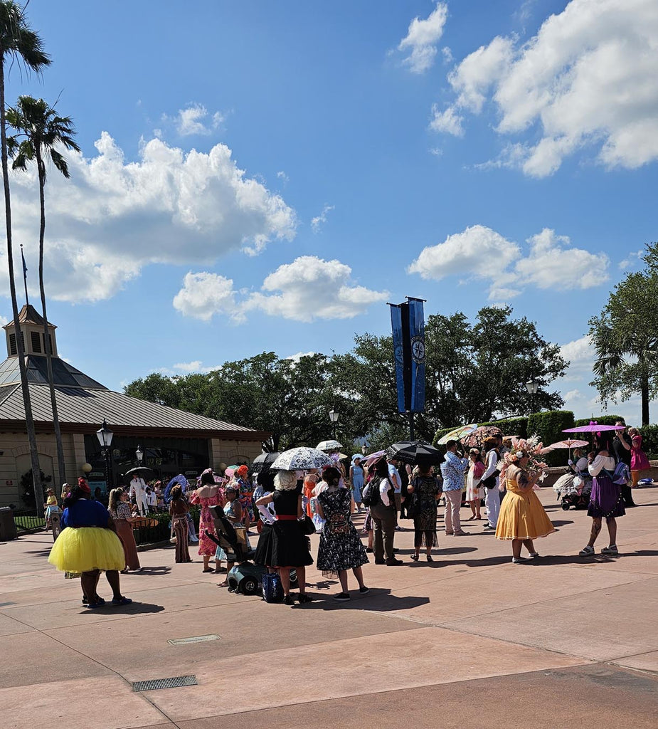 group of Dapper participants meeting up at Epcot
