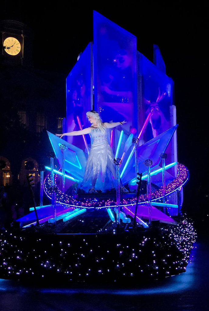Frozen float in the Disney Starlight parade