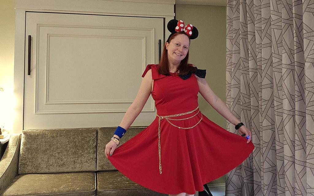 Kelly bounding as Sorcerer Mickey